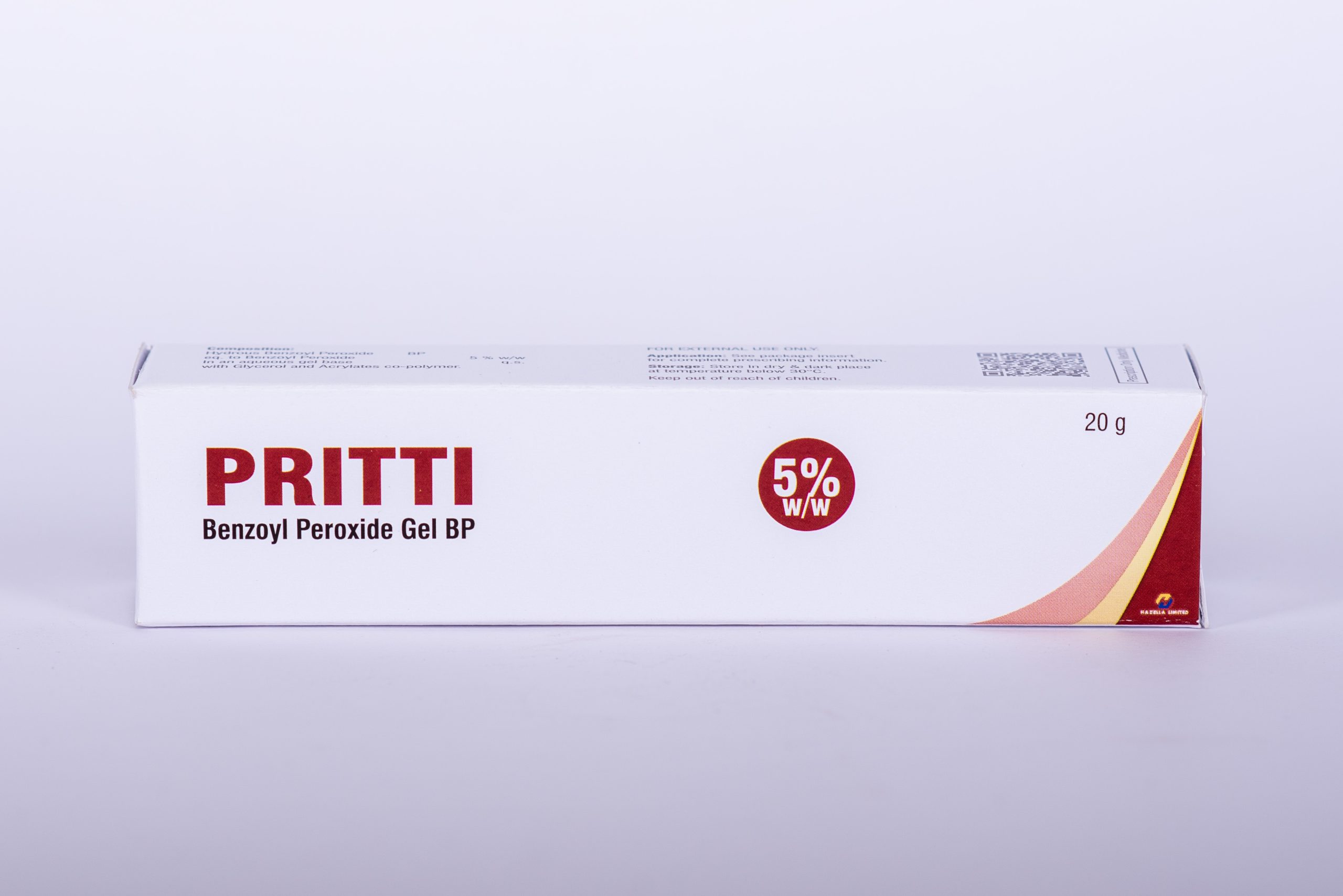 Pritti Gel (Benzoyl Peroxide) 20gm