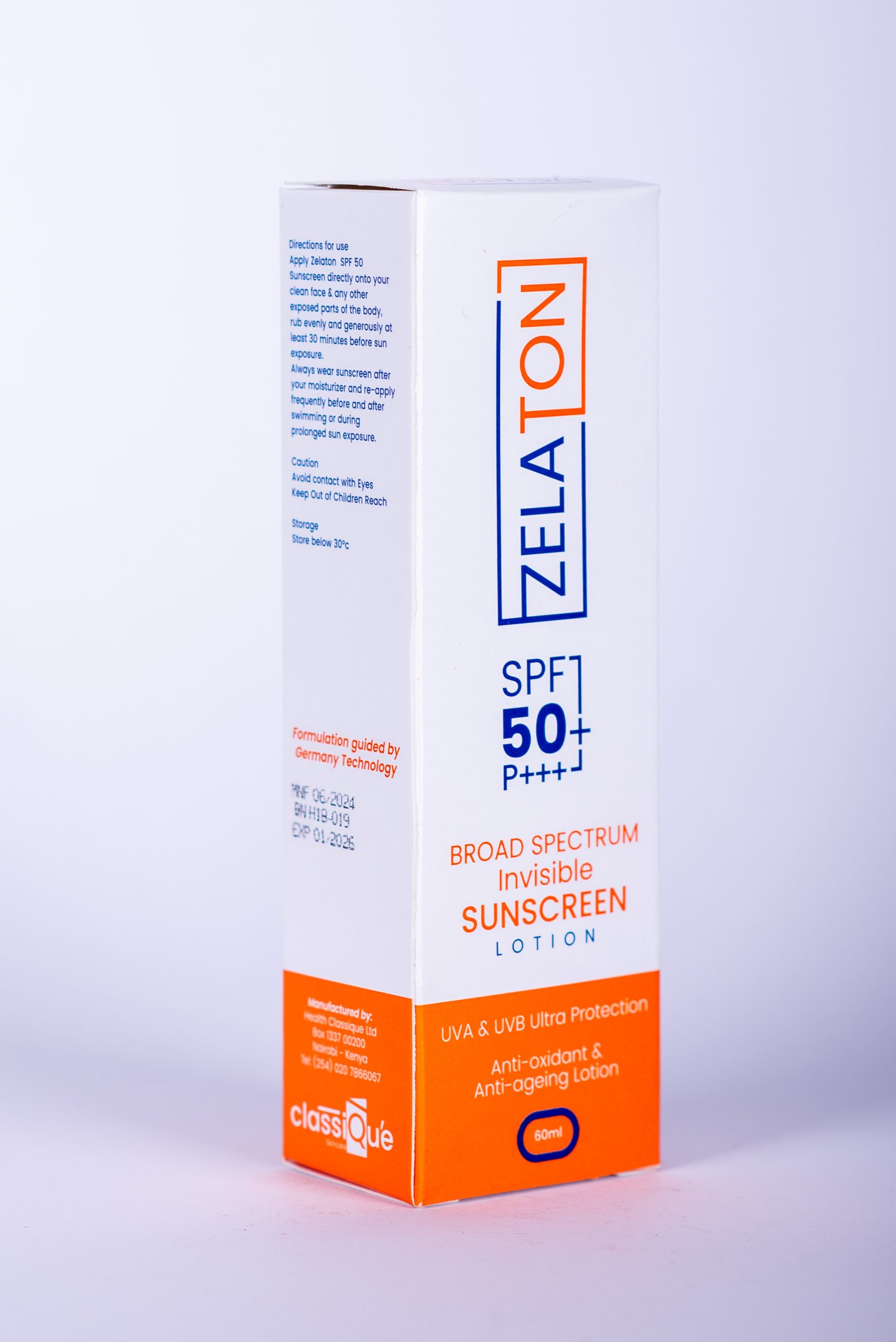 Zelaton SPF 50 Sunscreen Lotion 60ml - Image 3